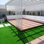 تصميم جلسات خارجية وتركيب عشب صناعي